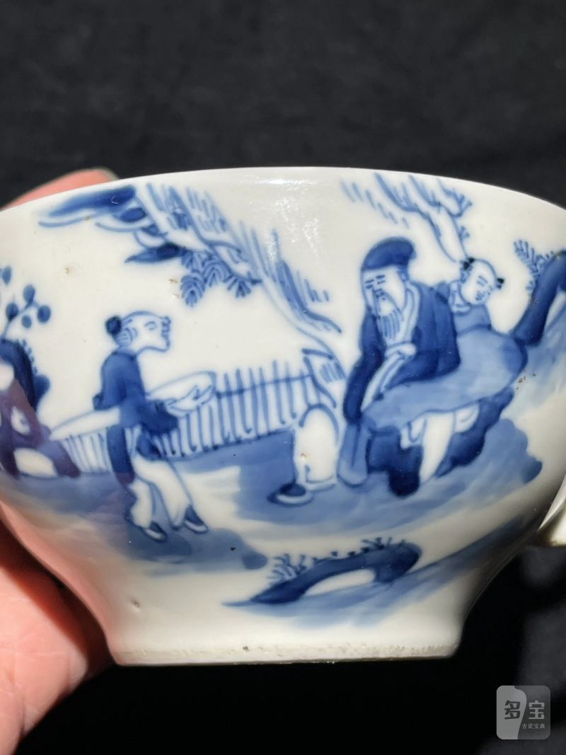 清晚期 青花瓷器一组两件 - 图6
